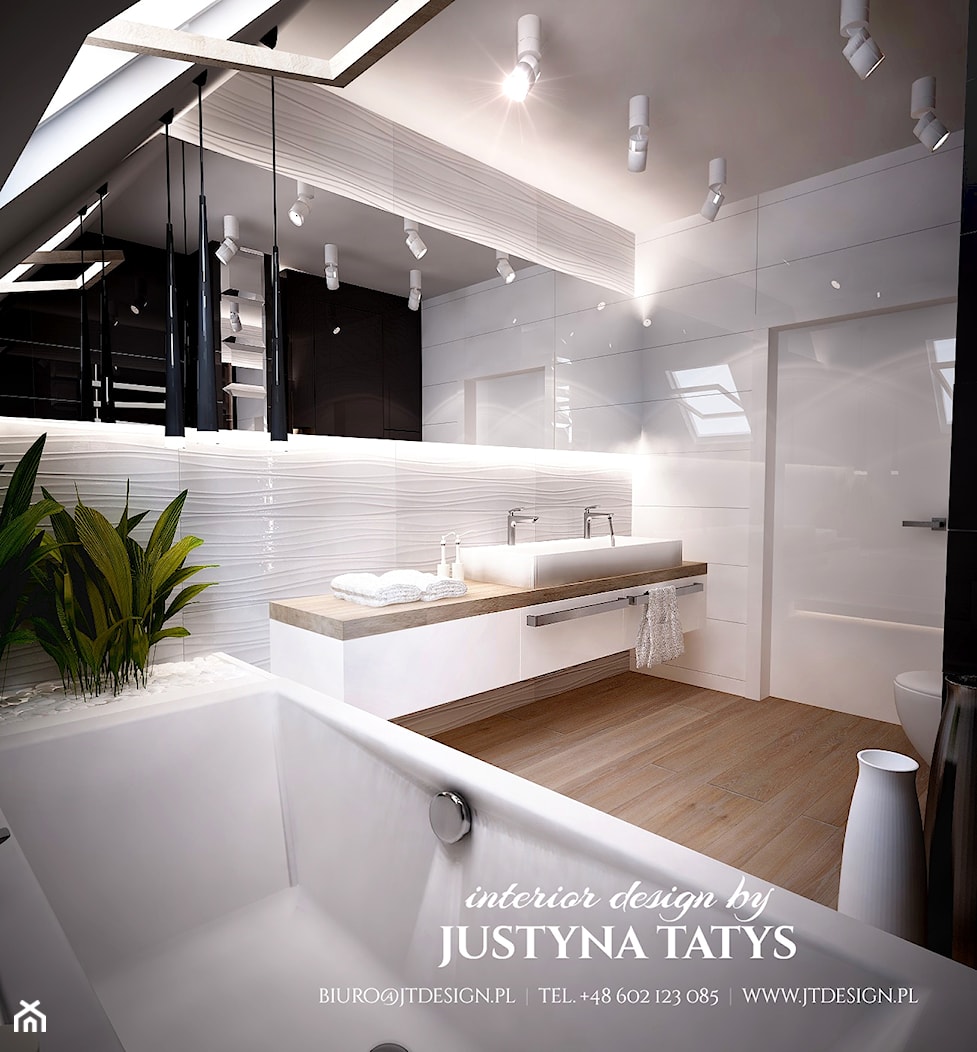 Łazienka z kamieniami - zdjęcie od JT DESIGN Justyna Tatys - Homebook