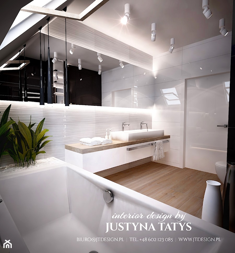 Łazienka z kamieniami - zdjęcie od JT DESIGN Justyna Tatys