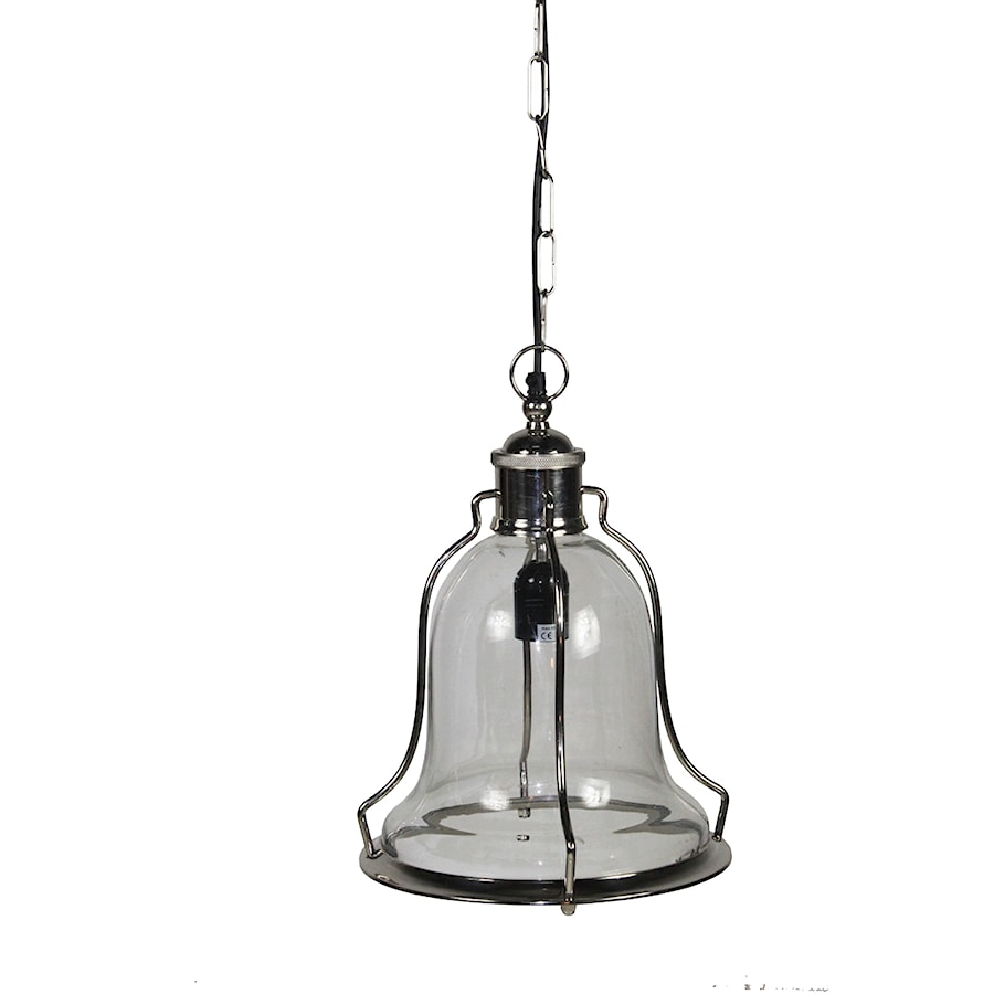 Szklano-metalowa lampa sufitowa w kształcie dzwonnu - zdjęcie od Indigo Decor