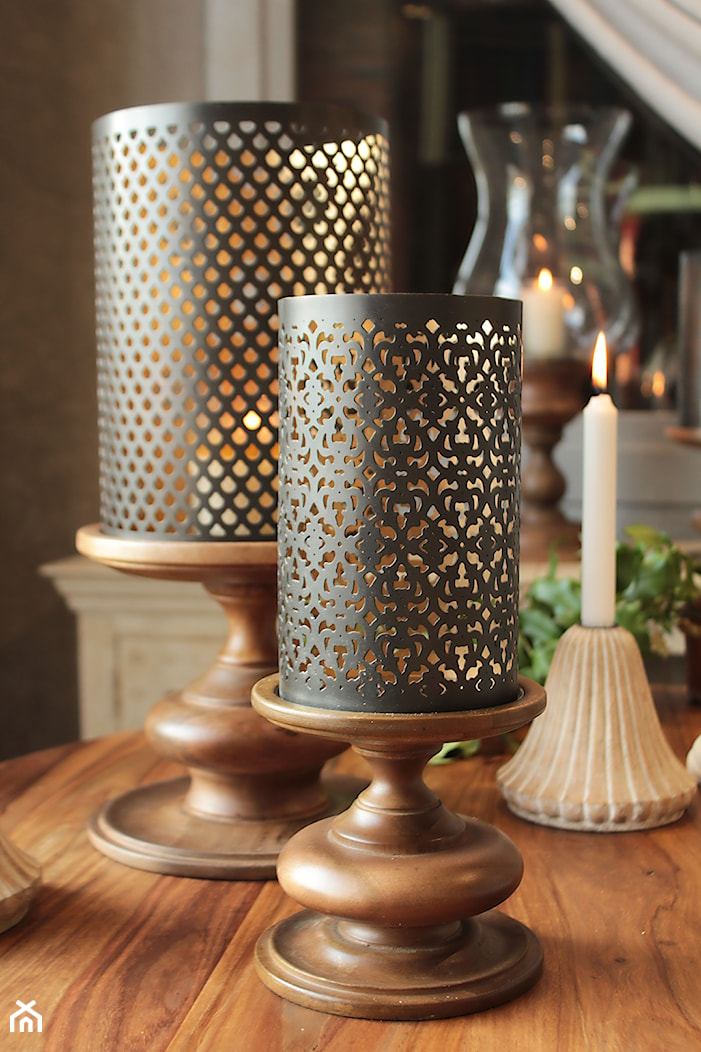 Lampiony – modny dodatek każdego wnętrza - Jadalnia, styl tradycyjny - zdjęcie od Indigo Decor - Homebook