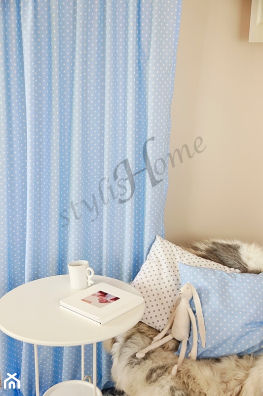 Zasłony dziecięce błękit - Pokój dziecka - zdjęcie od Stylish home