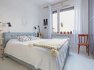 MIESZKANIE PEŁNE BIELI - Średnia biała sypialnia - zdjęcie od Piotr Motrenko