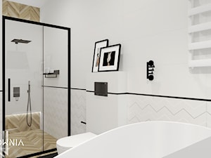 Łazienka z wanną wolnostojącą - zdjęcie od Wzorcownia Studio Architektury Wnętrz