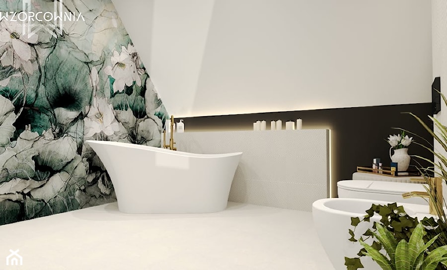 Odważna łazienka - zdjęcie od Wzorcownia Studio Architektury Wnętrz