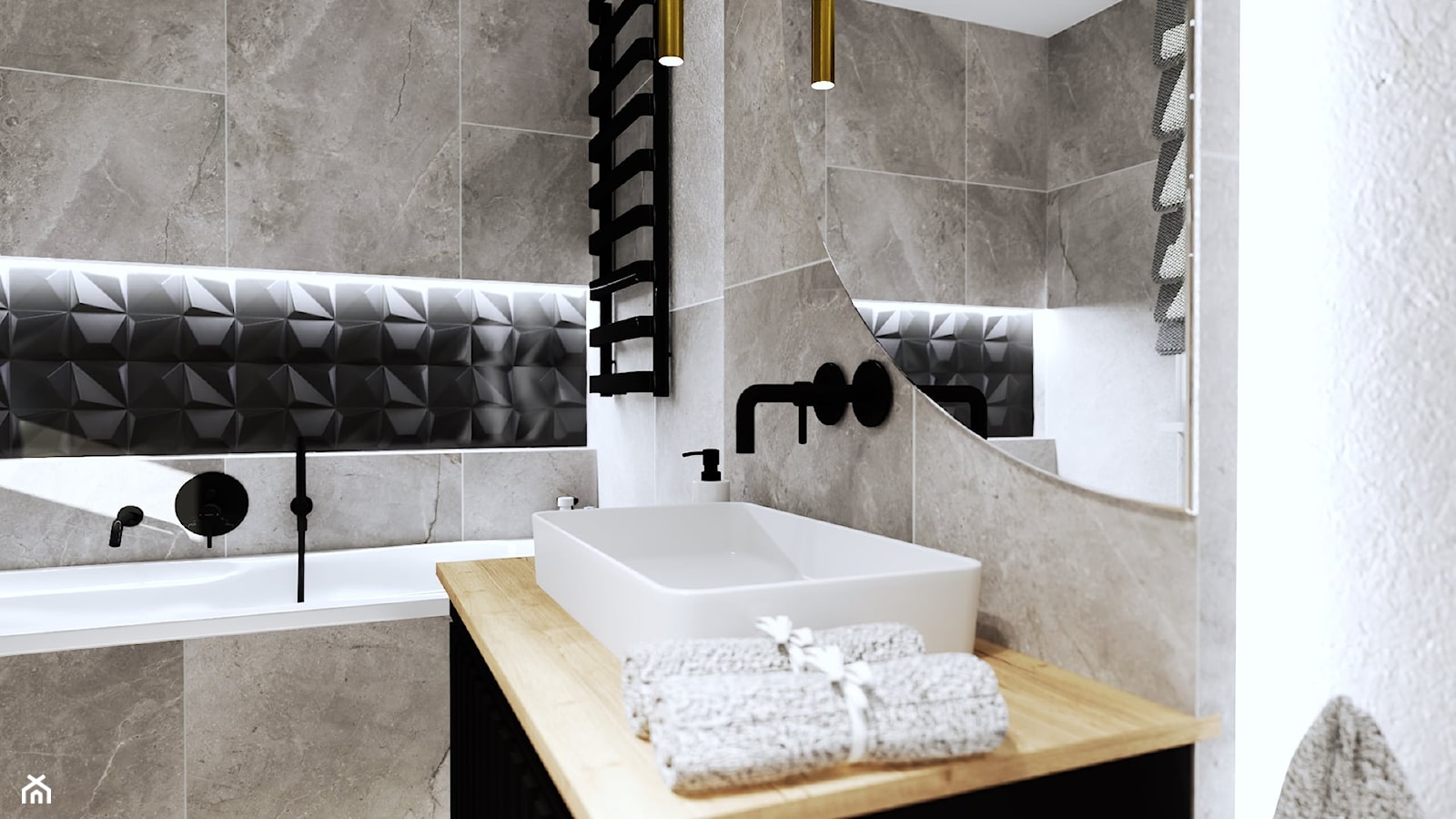 Loftowa łazienka - zdjęcie od Wzorcownia Studio Architektury Wnętrz - Homebook
