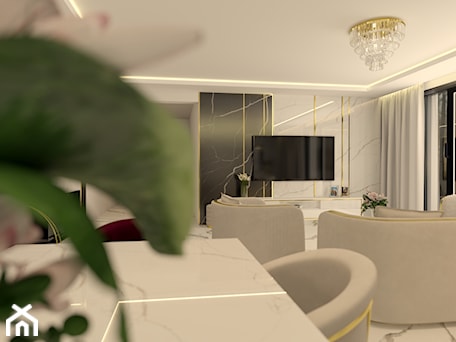 Aranżacje wnętrz - Salon: Glamour salon - Wzorcownia Studio Architektury Wnętrz. Przeglądaj, dodawaj i zapisuj najlepsze zdjęcia, pomysły i inspiracje designerskie. W bazie mamy już prawie milion fotografii!