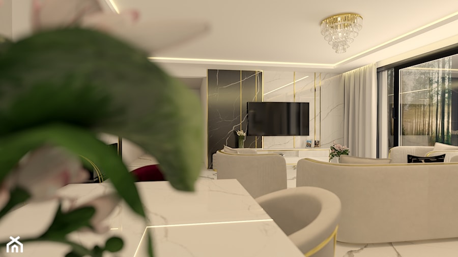 Glamour salon - zdjęcie od Wzorcownia Studio Architektury Wnętrz