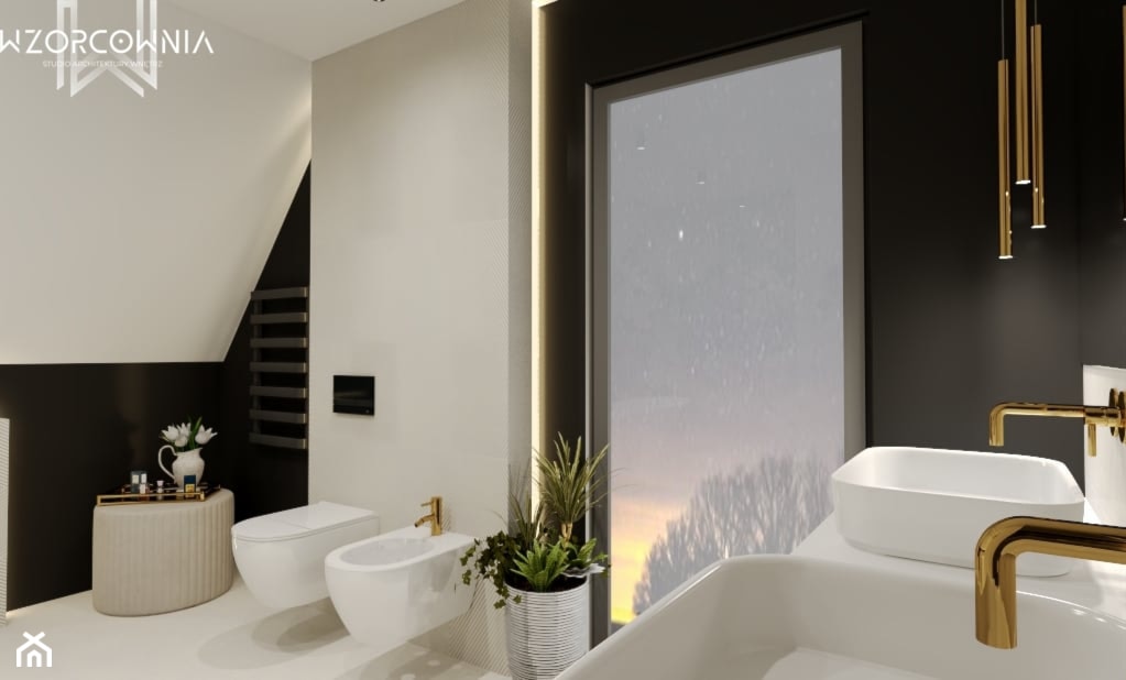 Odważna łazienka - zdjęcie od Wzorcownia Studio Architektury Wnętrz - Homebook