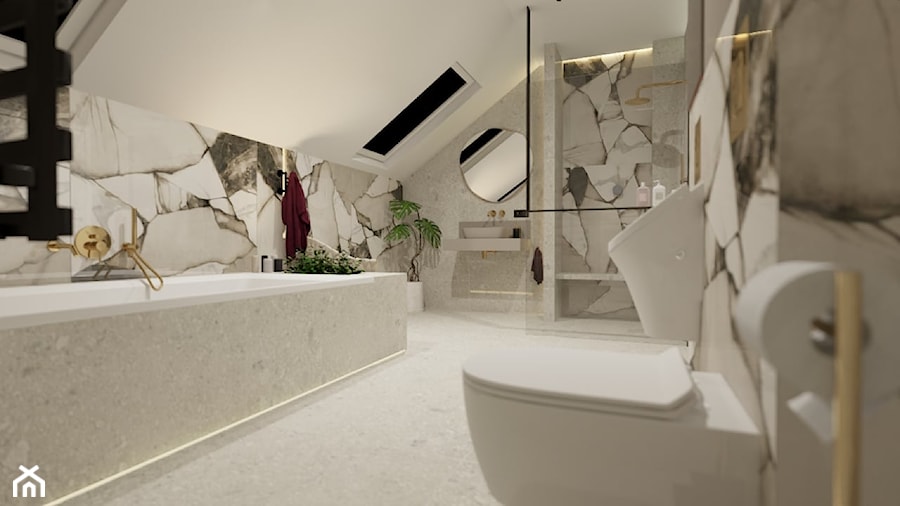 Elegancka i nowoczesna łazienka - zdjęcie od Wzorcownia Studio Architektury Wnętrz