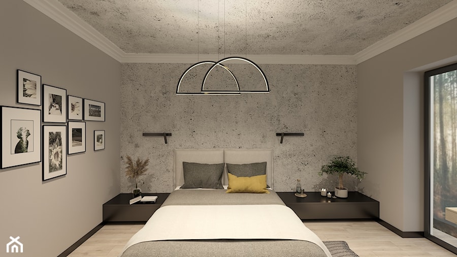 Loftowa sypialnia - zdjęcie od Wzorcownia Studio Architektury Wnętrz