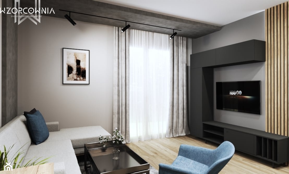 Męskie mieszkanie - zdjęcie od Wzorcownia Studio Architektury Wnętrz - Homebook