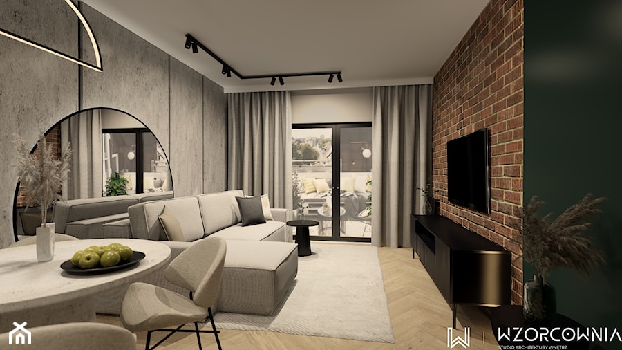 Loftowe mieszkanie - zdjęcie od Wzorcownia Studio Architektury Wnętrz