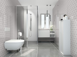 Mozaiki w łazience - Średnia łazienka z oknem, styl nowoczesny - zdjęcie od Raw Decor