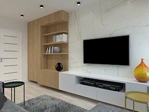 Mieszkanie w Siedlcach - Salon, styl nowoczesny - zdjęcie od P&M_Pracownia