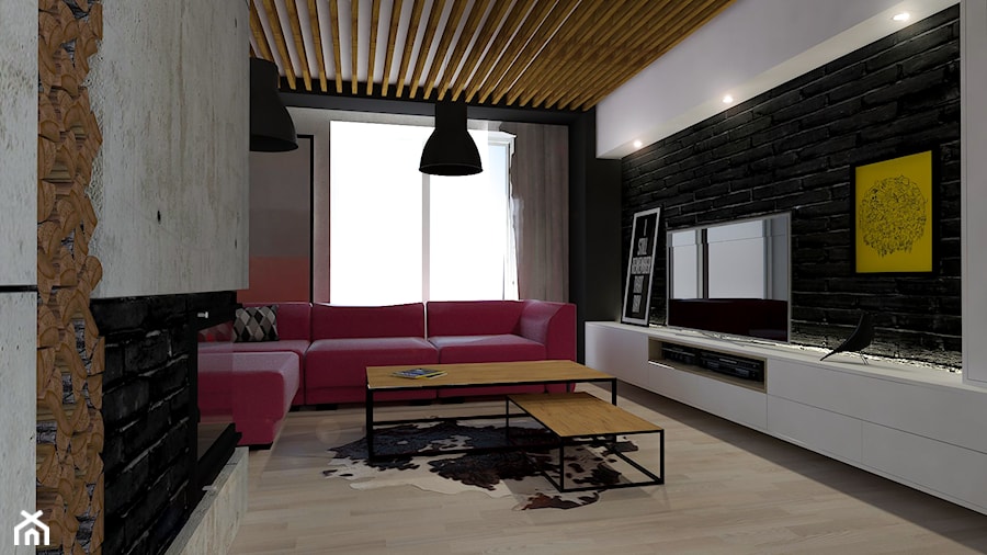 Dom jednorodzinny - Salon, styl nowoczesny - zdjęcie od P&M_Pracownia