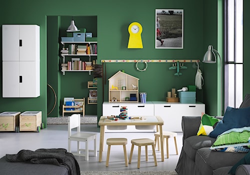 Pokój dziecka IKEA - Duży zielony pokój dziecka dla dziecka dla chłopca - zdjęcie od IKEA