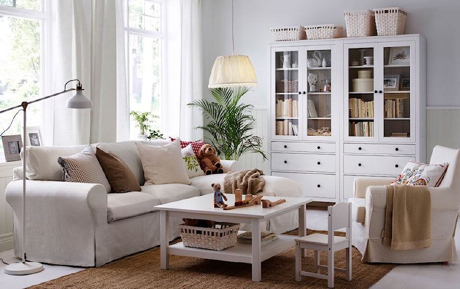 Pokój dzienny IKEA - Średni biały salon - zdjęcie od IKEA