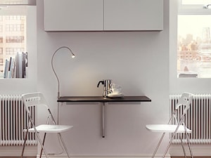 Jadalnia IKEA - Mała szara jadalnia jako osobne pomieszczenie, styl minimalistyczny - zdjęcie od IKEA