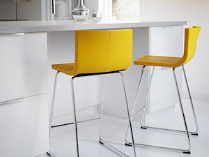 Jadalnia IKEA - Mała szara jadalnia w kuchni, styl minimalistyczny - zdjęcie od IKEA