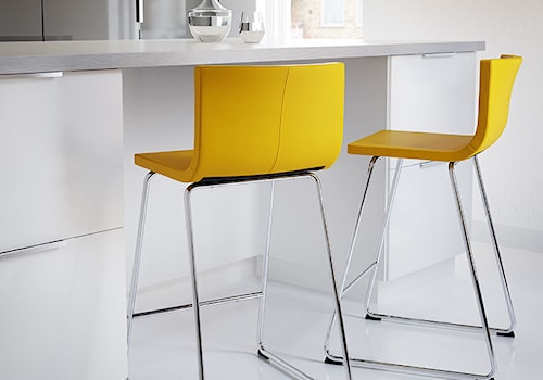 Jadalnia IKEA - Mała szara jadalnia w kuchni, styl minimalistyczny - zdjęcie od IKEA