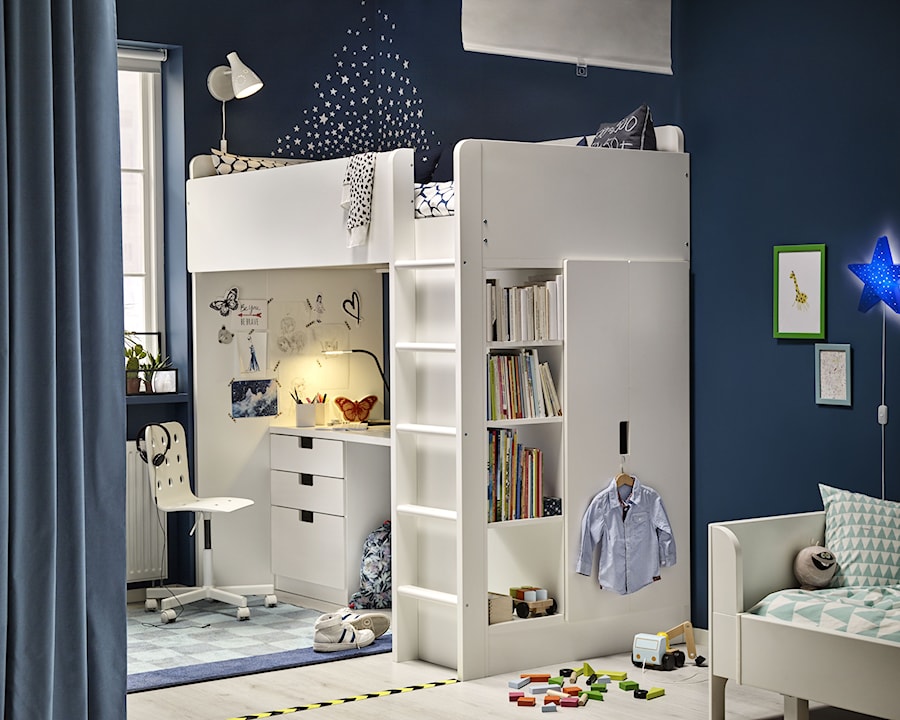 Pokój dziecka IKEA - Mały czarny pokój dziecka dla dziecka dla nastolatka dla chłopca dla dziewczynki dla rodzeństwa - zdjęcie od IKEA