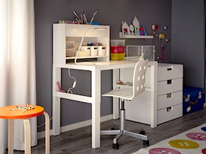Pokój dziecka IKEA - Średni szary pokój dziecka dla dziecka dla dziewczynki - zdjęcie od IKEA