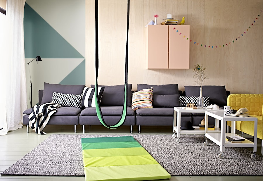 Pokój dziecka IKEA - Średni beżowy szary zielony pokój dziecka dla dziecka dla chłopca dla dziewczynki - zdjęcie od IKEA