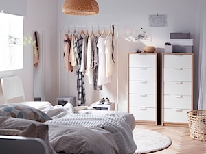 Sypialnia IKEA - Mała szara sypialnia - zdjęcie od IKEA