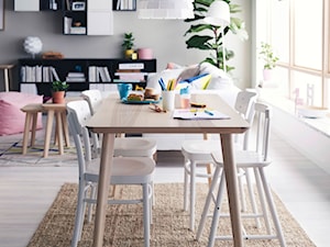 Jadalnia IKEA - Średnia biała jadalnia w salonie - zdjęcie od IKEA