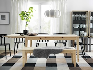 Jadalnia IKEA - Mała biała jadalnia jako osobne pomieszczenie, styl skandynawski - zdjęcie od IKEA