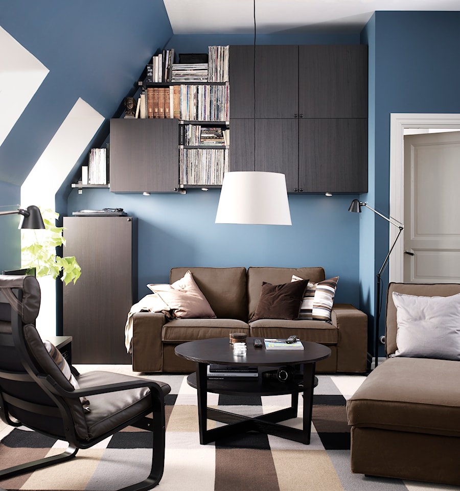 BESTÅ - Mały niebieski salon, styl nowoczesny - zdjęcie od IKEA