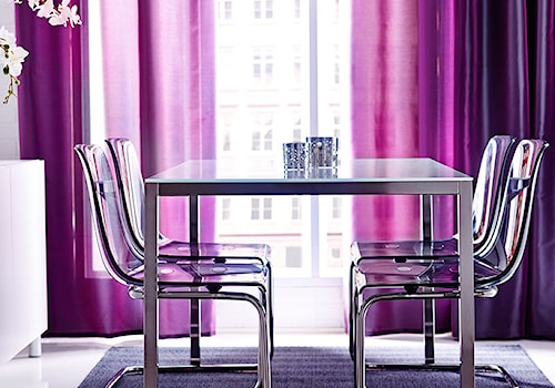 Jadalnia IKEA - Mała szara jadalnia jako osobne pomieszczenie, styl nowoczesny - zdjęcie od IKEA