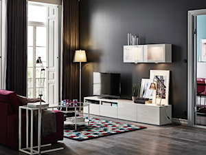 BESTÅ - Średni czarny salon z jadalnią - zdjęcie od IKEA
