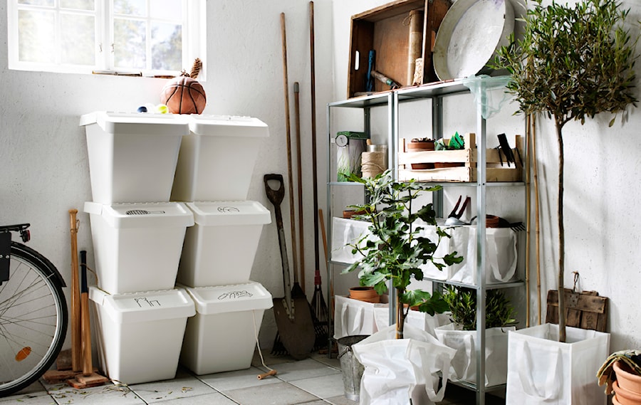 Przedpokój IKEA - Biały hol / przedpokój, styl skandynawski - zdjęcie od IKEA