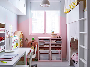 Pokój dziecka IKEA - Średni różowy niebieski pokój dziecka dla dziecka dla dziewczynki dla rodzeństwa - zdjęcie od IKEA