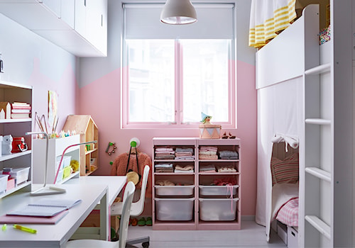 Pokój dziecka IKEA - Średni różowy niebieski pokój dziecka dla dziecka dla dziewczynki dla rodzeństwa - zdjęcie od IKEA