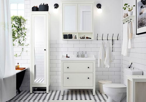 Łazienka IKEA - Średnia łazienka z oknem, styl skandynawski - zdjęcie od IKEA