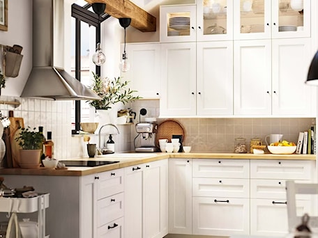 Aranżacje wnętrz - Kuchnia: Kuchnia Metod z białym drewnem - IKEA. Przeglądaj, dodawaj i zapisuj najlepsze zdjęcia, pomysły i inspiracje designerskie. W bazie mamy już prawie milion fotografii!