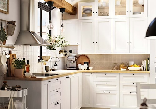 Kuchnia Metod z białym drewnem - zdjęcie od IKEA