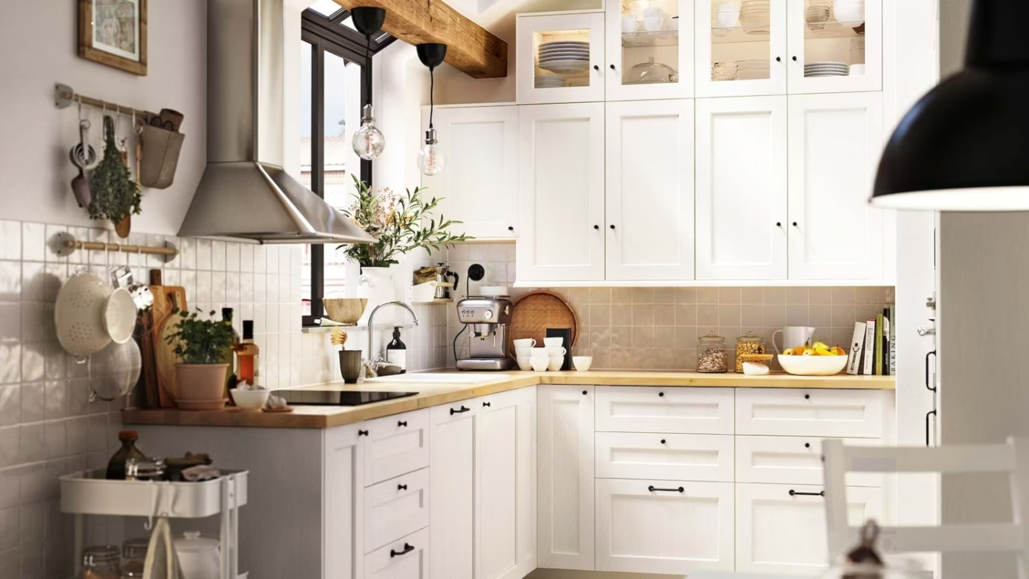 Kuchnia Metod z białym drewnem - zdjęcie od IKEA - Homebook