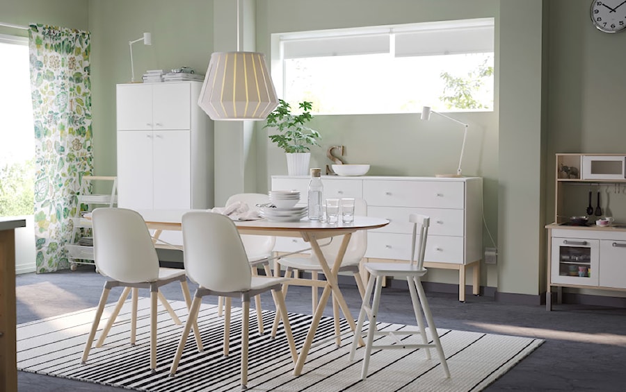 Jadalnia IKEA - Średnia jadalnia jako osobne pomieszczenie, styl skandynawski - zdjęcie od IKEA
