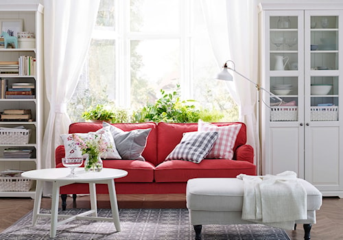 Pokój dzienny IKEA - Mały biały salon, styl prowansalski - zdjęcie od IKEA