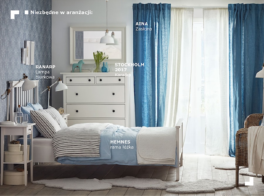 Sypialnia - Mała szara sypialnia - zdjęcie od IKEA