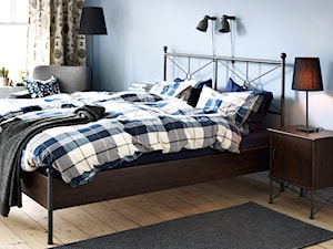 Sypialnia IKEA - Średnia niebieska sypialnia, styl minimalistyczny - zdjęcie od IKEA