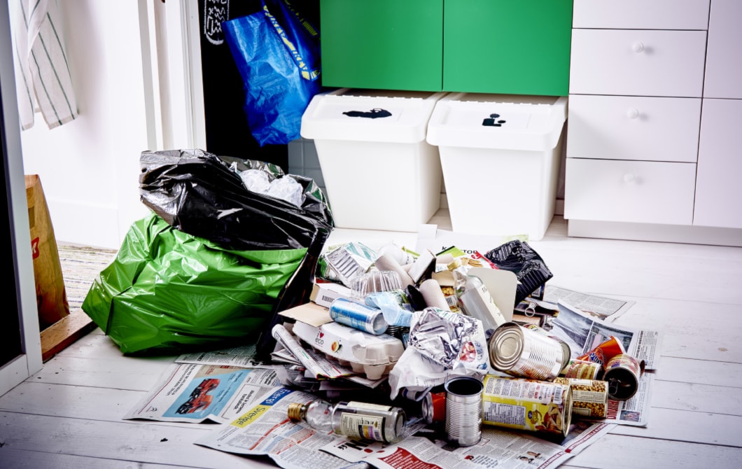 segregacja śmieci, kosz na śmieci ikea, segregacja odpadów w domu