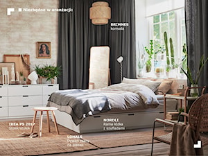 Sypialnia - Średnia biała sypialnia - zdjęcie od IKEA
