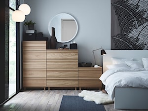 Sypialnia IKEA - Średnia biała sypialnia, styl minimalistyczny - zdjęcie od IKEA