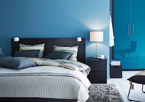Sypialnia IKEA - Średnia niebieska sypialnia - zdjęcie od IKEA