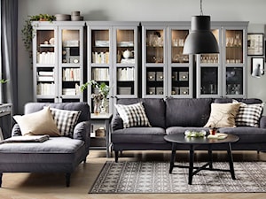 Pokój dzienny IKEA - Średni szary salon, styl skandynawski - zdjęcie od IKEA