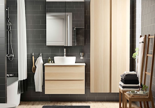 Łazienka IKEA - Średnia jako pokój kąpielowy łazienka z oknem - zdjęcie od IKEA